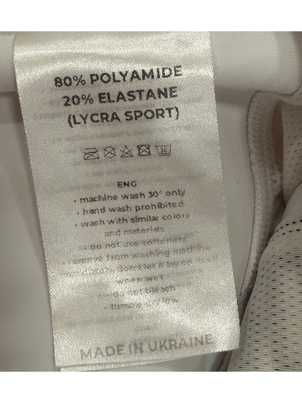DF Original Pro Bianco White Sports Bra & Biker Shorts Set Size XS/S - Picture 11 of 13